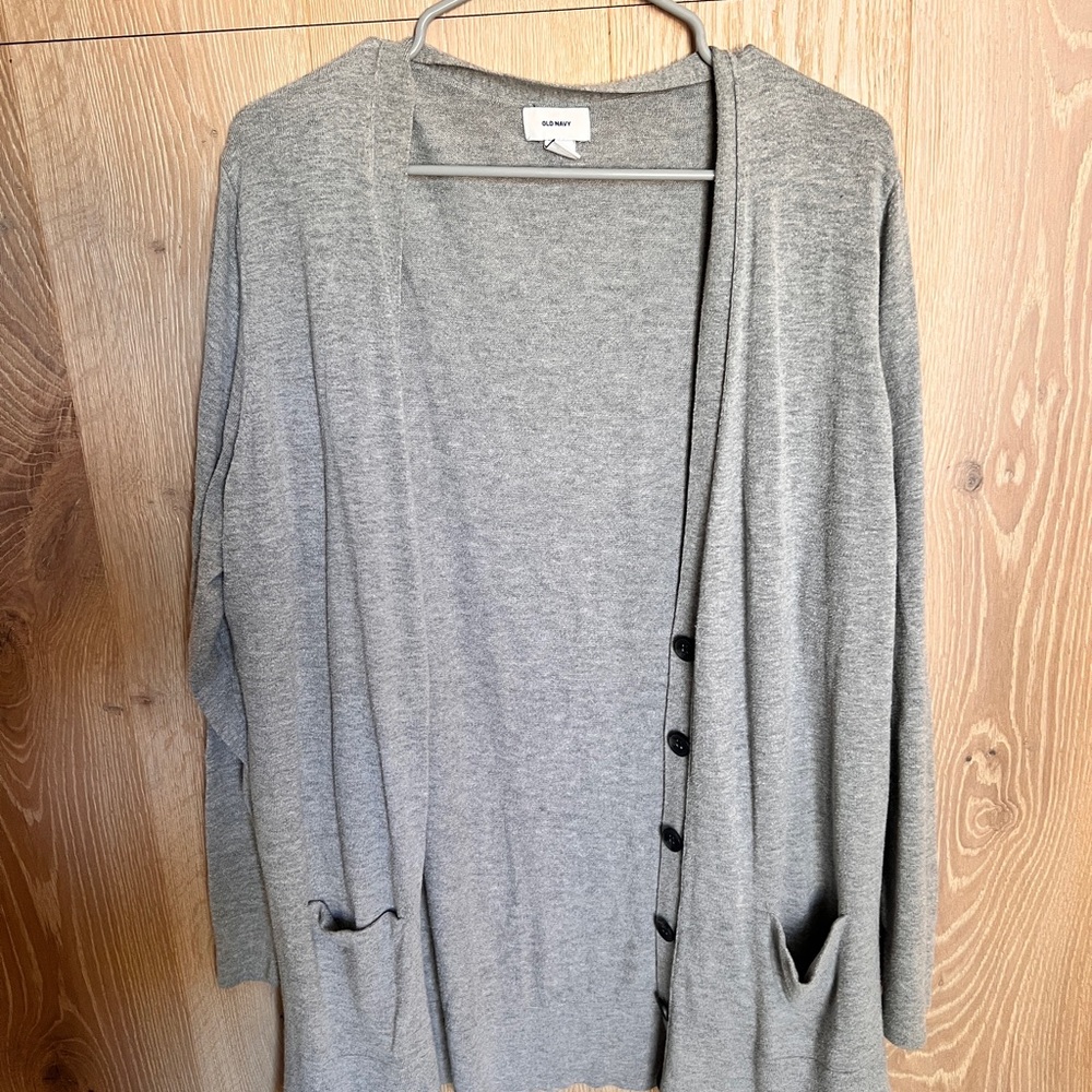 Old Navy Light Gray Women's Cardigan